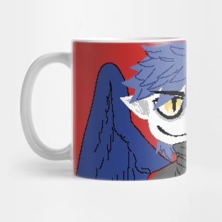 Harpy Monster Boy Birdman Pixel Art Mug